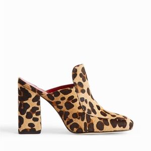 DORATEYMUR Munise Calf Hair Mules In‎ Leopard Print EU 38 (US 8) EUC